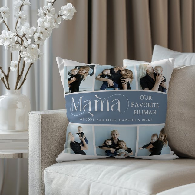 Sentimental Photo Collage Mama Keepsake  Cushion (Creator Uploaded)