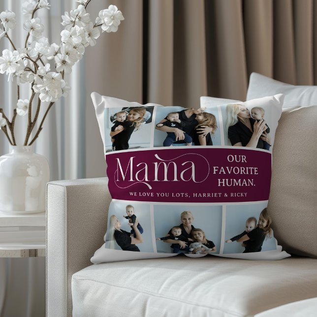 Sentimental Photo Collage Mama Keepsake  Cushion (Creator Uploaded)