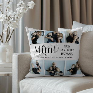 Sentimental Photo Collage Mimi Keepsake  Cushion