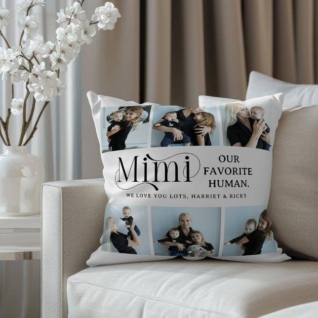 Sentimental Photo Collage Mimi Keepsake  Cushion (Creator Uploaded)