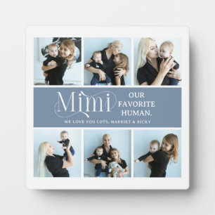 Sentimental Photo Collage Mimi Keepsake Plaque