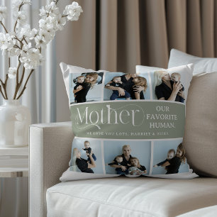 Sentimental Photo Collage Mum Keepsake Cushion