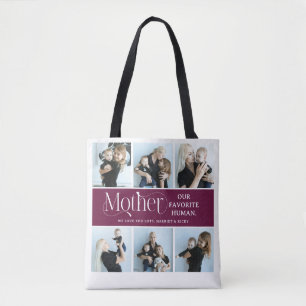 Sentimental Photo Collage Mum Keepsake Tote Bag
