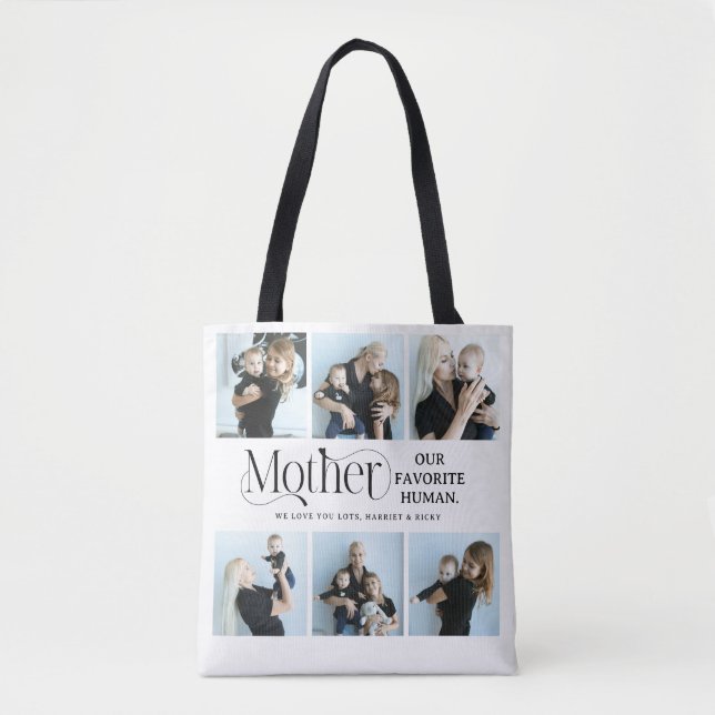 Sentimental Photo Collage Mum Keepsake  Tote Bag (Front)