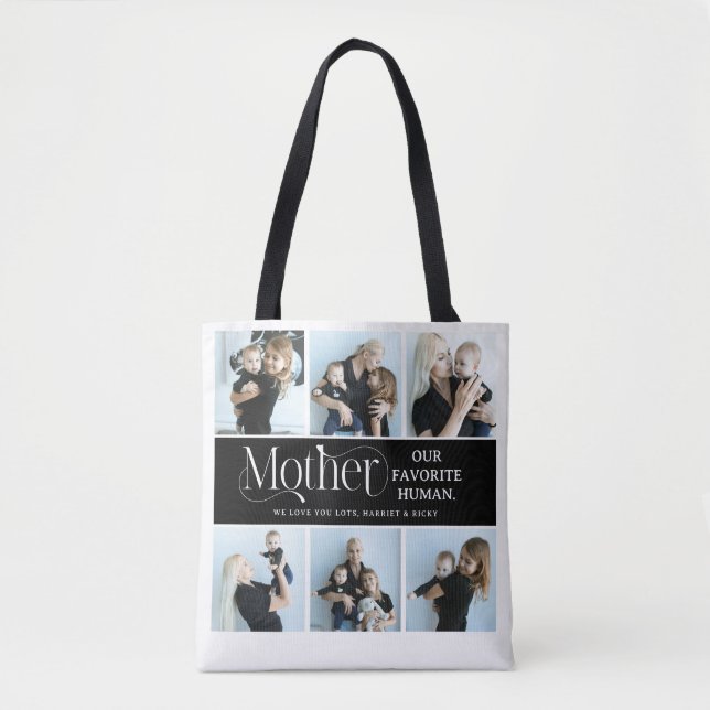 Sentimental Photo Collage Mum Keepsake  Tote Bag (Front)