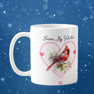 Sentimental Red FOREVER MY VALENTINE Coffee Mug