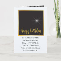 Sentimental Star Shining Birthday Bright Lovely