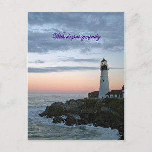 Sentinal at Sunset, with deepest sympathy. Postcard