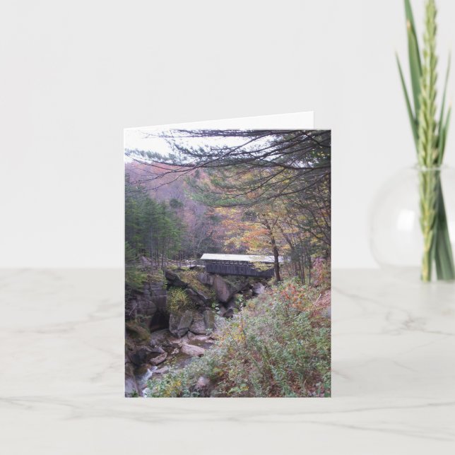 Sentinel Bridge Fall Foliage Notecard (Front)