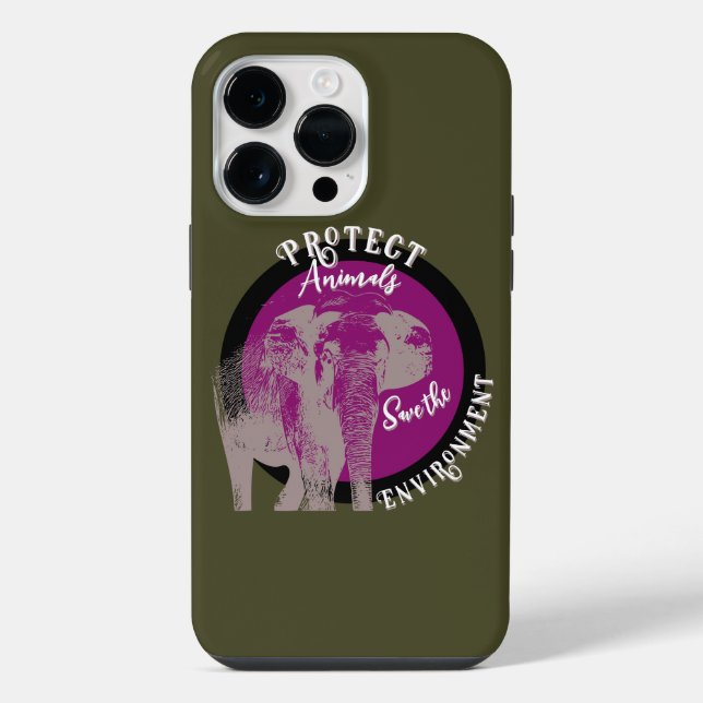 Sentinel of Harmony: A Call to Conservation iPhone Case (Back)