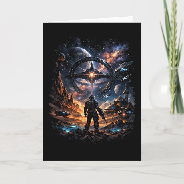 Sentinel of the Star Gate Holiday Card (Front)