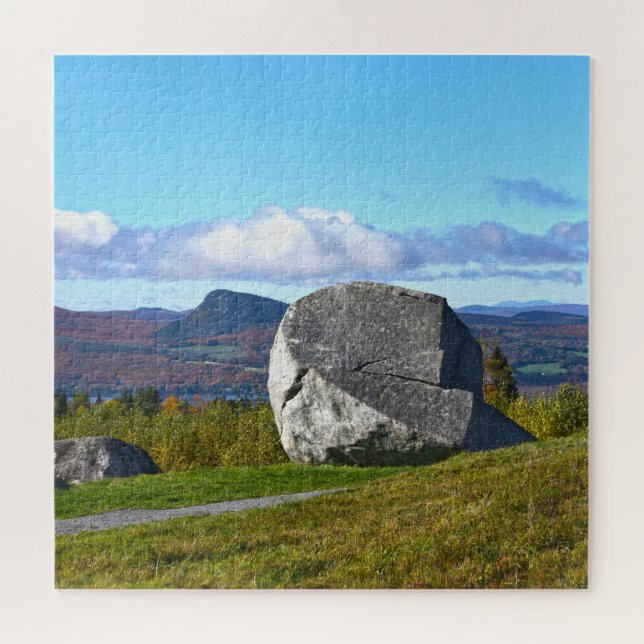 Sentinel Rock, Lake Willoughby, Vermont Jigsaw Puz Jigsaw Puzzle (Horizontal)