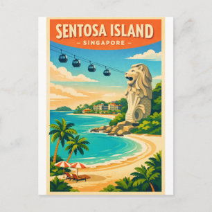 Sentosa Island, Singapore travel Postcard