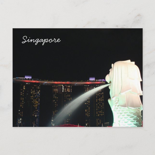 Sentosa Marina Bay Singapore Postcard (Front)