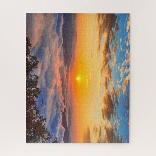 Seoraksan Mountains Covered by Fog at Sunrise Jigsaw Puzzle (Vertical)