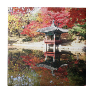 Seoul Autumn Japanese Garden Tile