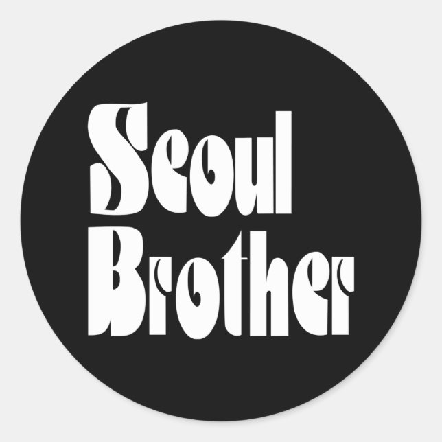 Seoul Brother Classic Round Sticker (Front)