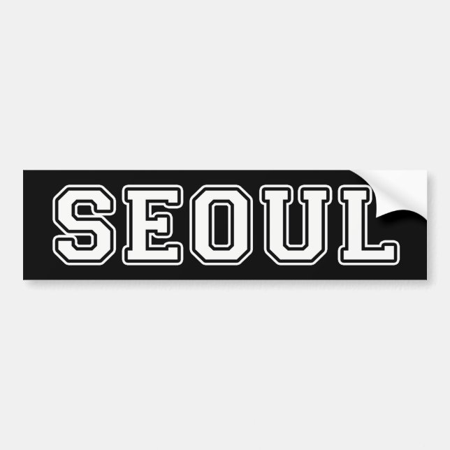 Seoul Bumper Sticker (Front)