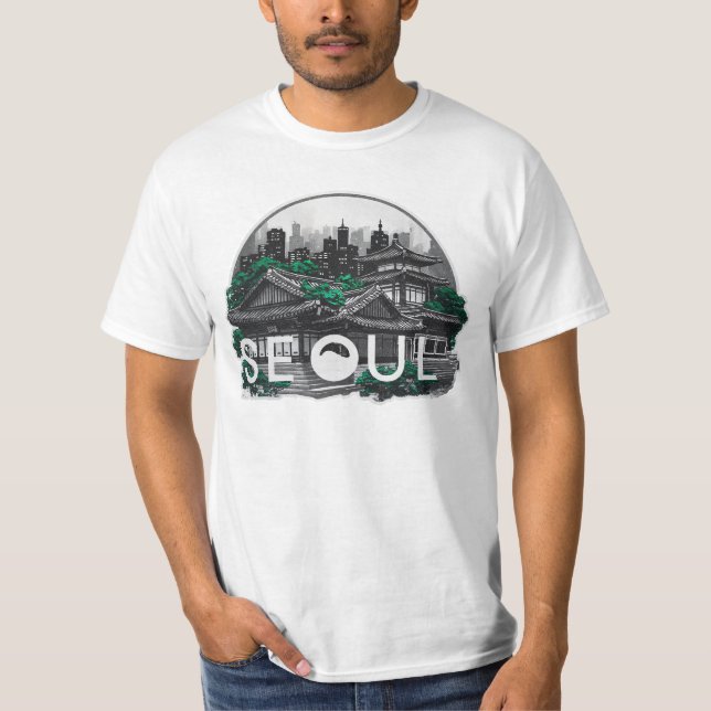 Seoul City South Korea T-Shirt (Front)
