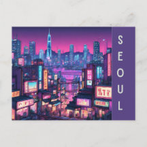 Seoul Cityscape: Urban Beauty in Korea Neon City
