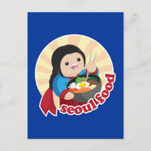 Seoul Food Postcard