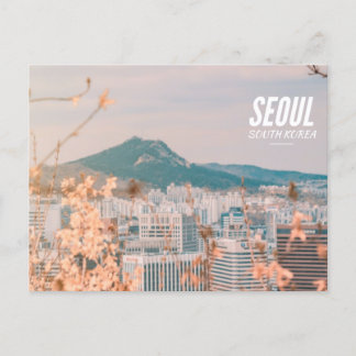 Seoul (front) Mountain Image (back) Postcard
