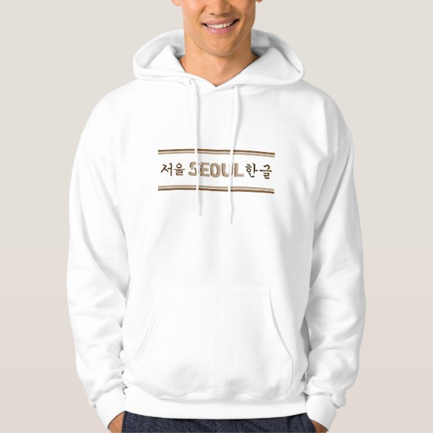 champion hoodie with korean writing