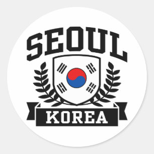 Seoul Korea Classic Round Sticker