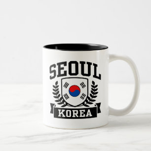 Seoul Korea Two-Tone Coffee Mug