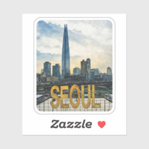 Seoul Korea Watercolor