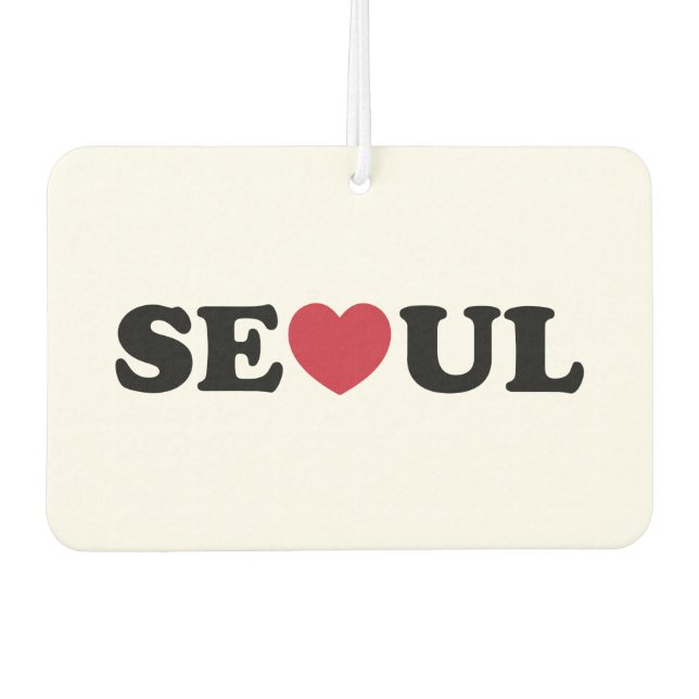 Seoul Love Heart Car Air Freshener (Front)