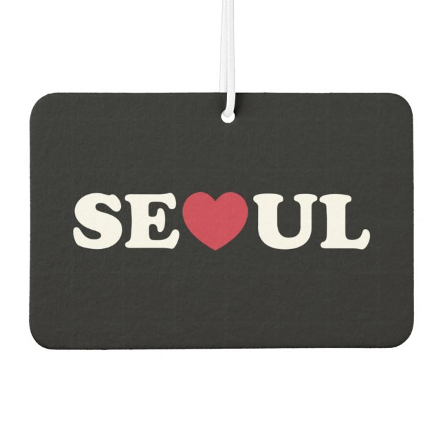 Seoul Love Heart Car Air Freshener (Front)