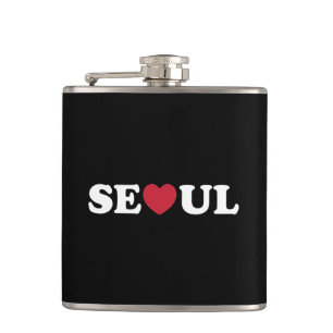 Seoul Love Heart Hip Flask