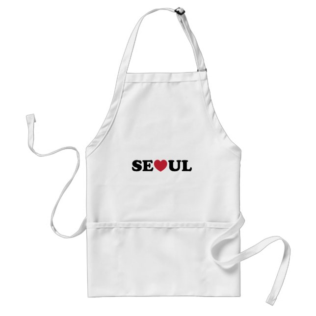 Seoul Love Heart Standard Apron (Front)
