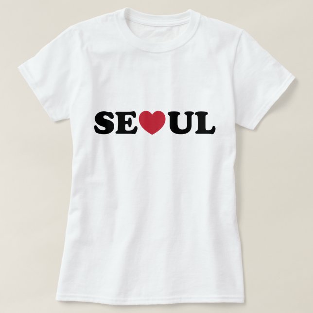 Seoul Love Heart T-Shirt (Design Front)