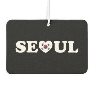 Seoul Love Heart Taegeukgi Flag Car Air Freshener