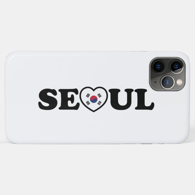 Seoul Love Heart Taegeukgi Flag Case-Mate iPhone Case (Back (Horizontal))