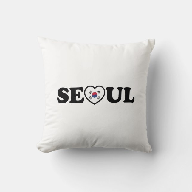 Seoul Love Heart Taegeukgi Flag Cushion (Front)