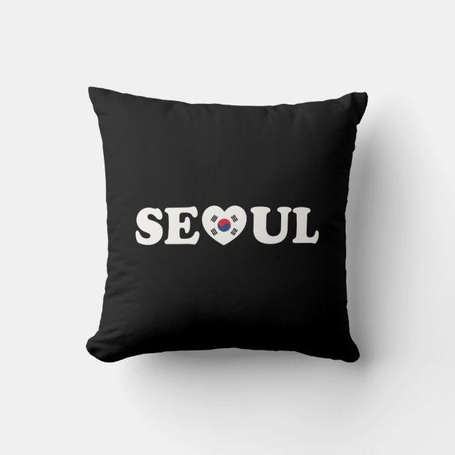 Seoul Love Heart Taegeukgi Flag Cushion (Front)