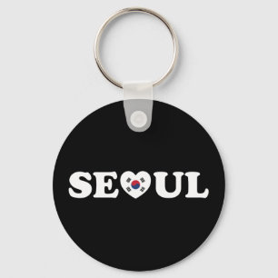 Seoul Love Heart Taegeukgi Flag Key Ring