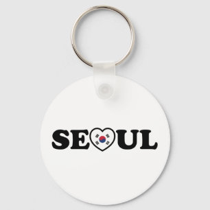 Seoul Love Heart Taegeukgi Flag Key Ring