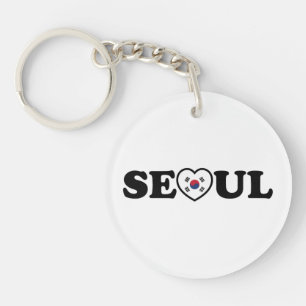 Seoul Love Heart Taegeukgi Flag Key Ring