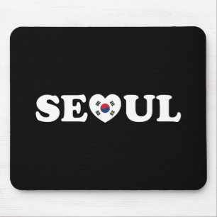Seoul Love Heart Taegeukgi Flag Mouse Mat