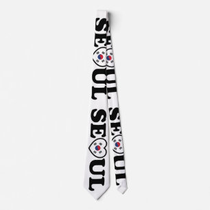 Seoul Love Heart Taegeukgi Flag Tie