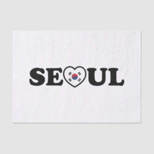Seoul Love Heart Taegeukgi Flag Tissue Paper