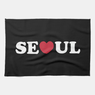 Seoul Love Heart Tea Towel