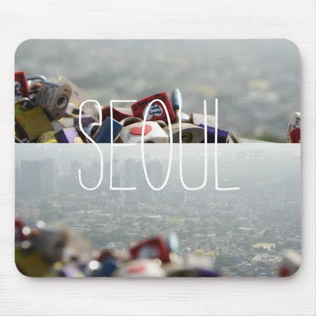 Seoul Love Locks Mouse Mat (Front)