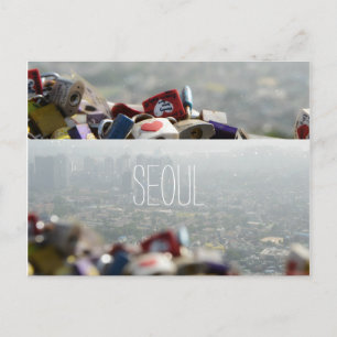 Seoul Love Locks Postcard