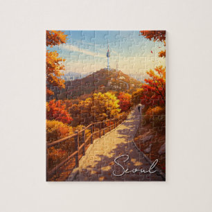 Seoul Namsan South Korea Autumn Jigsaw Puzzle