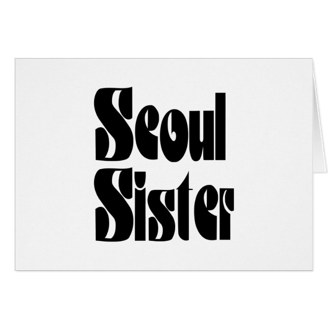 Seoul Sister Card (Front Horizontal)